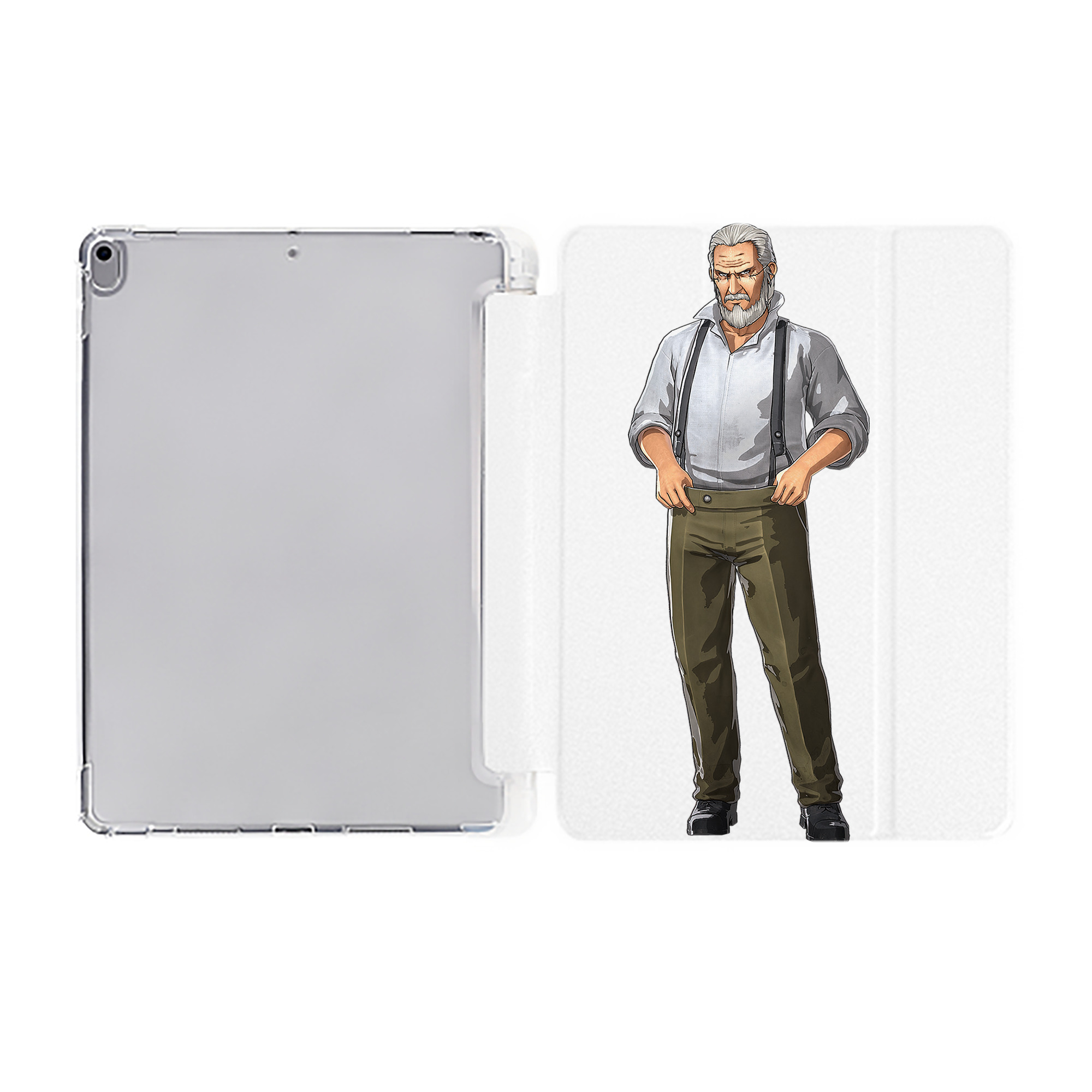 （画像用） 進撃の巨人 Attack on Titan IPad ケース ペン収納付き 三つ折りスタンド PUレザー×シリコン 対応機種9.5/10.5/10.9インチ